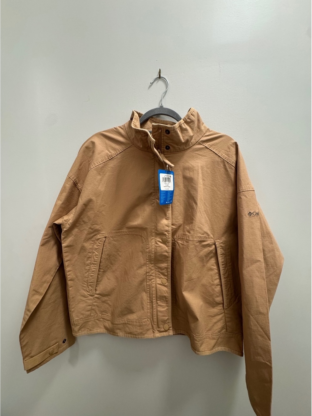 Columbia tan zip jacket